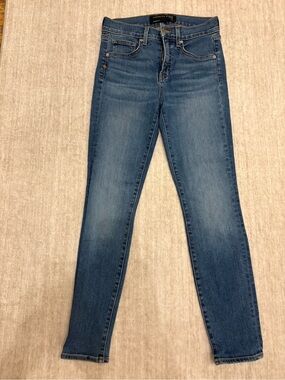 Veronica Beard Emma Skinny Mid Rise Blue Skinny Jeans Size 27